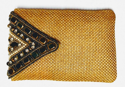 

Must Visit Attractive Diamond ,Pearls & Stone Golden Mobile Pouch Mobile Pouch(Gold)