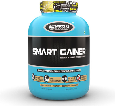

BIG MUSCLES Smart Gainer 6 Lbs (Vanilla) Whey Protein(6, Vanilla)