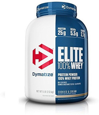 

Dymatize Elite Whey Protein(2270 g, Cookies, Cream)