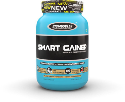 

BIG MUSCLES Smart Gainer 2.2 Lbs (Milk Chocolate) Whey Protein(2.2 pounds, Chocolate)