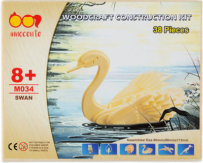 

Spice Innocente Innocente Beige Wooden Swan Construction Kit(38 Pieces)
