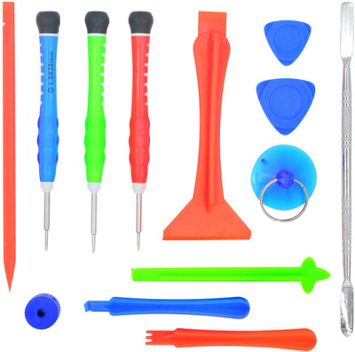 

buyyart New 13Pcs Professional iPhone Screwdriver Set Repair Opening Tool Kit Standard Screwdriver Set(Pack of 1), Red