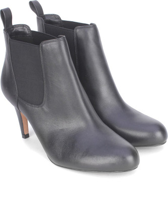 

Clarks Carlita Quinn Boots For Women(Black, Black leather