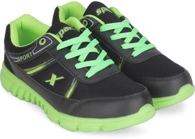 

Sparx Running Shoes For Women(Black, Green, Black fl.green