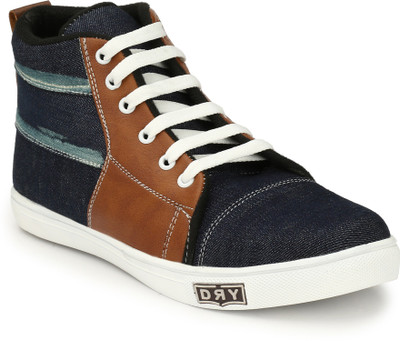 

OLADIN Premium Denim Canvas all purpose Boots For Men(Black, Navy, Blue