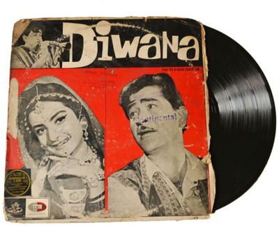 

Artlivo VINTAGE Gramophone Record - Diwana (With Cover) Decorative Showpiece - 1 cm(Plastic, Multicolor)