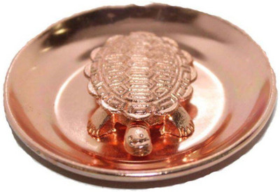 

VibeX ™ Original Certified Copper Fengshui Tortoise Decorative Showpiece - 2 cm(Copper, Copper)