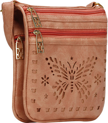 

WhiteAsh Women Casual Pink PU Sling Bag