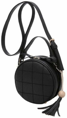 

Mei&Ge Women Evening/Party Black PU Sling Bag