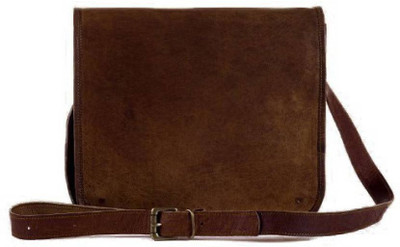 

iHandikart Men & Women Formal Brown Genuine Leather Sling Bag