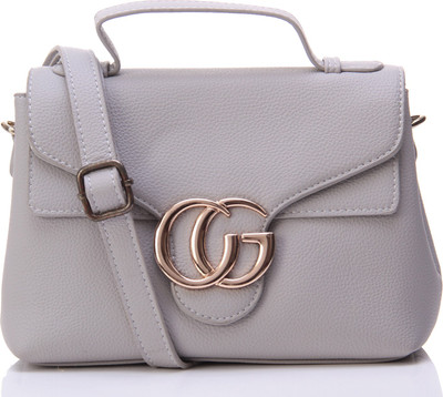 

Fiona Trends Women Casual Grey PU Sling Bag