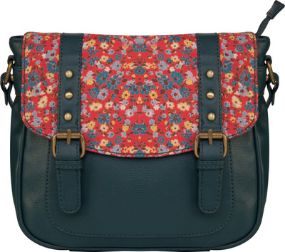

Bagsy Malone Women Casual Green PU Sling Bag