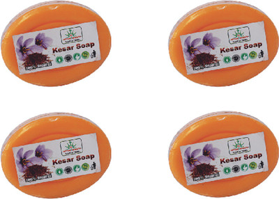 

AryanShakti kesar soap | 100% natural(300 g, Pack of 4)