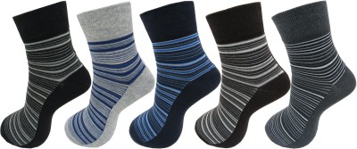 RC. ROYAL CLASS Men Striped Ankle Length(Pack of 5)