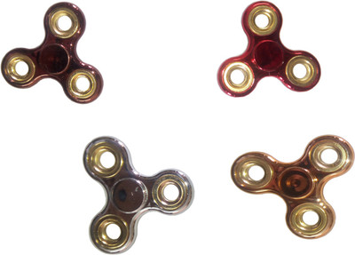

SHOPSTAR Shop Star Anti-Stress Metal Fidget Spinner With Ceramic Bearings (Combo of 4)(Multicolor)