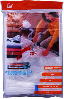 

Skywalk Space Saver Vacuum Seal Clothes Storage Organiser Bag set of 2ps(size- 70 x 100 cm) Travel Storage Vaccum Bags(Pack of 1)