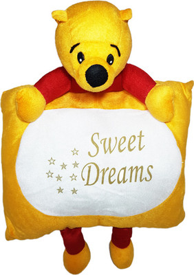 

Sugar Candy POOH Pillow Soft Toy Stuffed Soft Plush for Kids (ORANGE) - 48 cm(Orange)