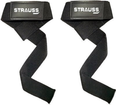 

Strauss Power Cotton Weightlifting Wrist Support (Free Size, Black)