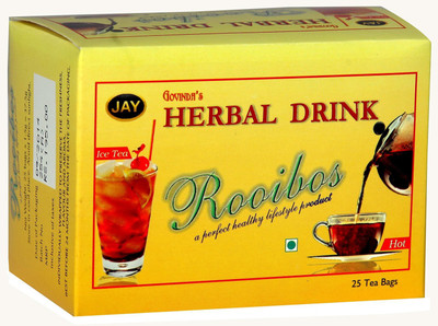 

TE-A-ME Jay Teas Rooibos Infusion Tea Unflavoured Green Tea Bags(25 Bags, Box)