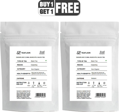 

Tea Floor Buy 1 Get 1 Free Darjeeling Clonal Muscatel Unflavoured Black Tea Vacuum Pack(200 g)