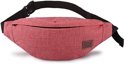 

Aeoss Men Male Casual Functional Fanny Bag Waist Bag Money Phone Belt Bag Waist Bag(Red)