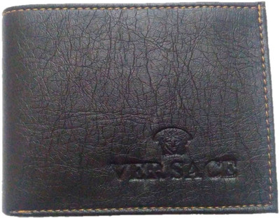 

Versace Men Black, Brown Artificial Leather Wallet(4 Card Slots)