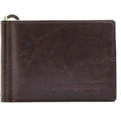

Havealook Men Brown Artificial Leather Money Clip(6 Card Slots)