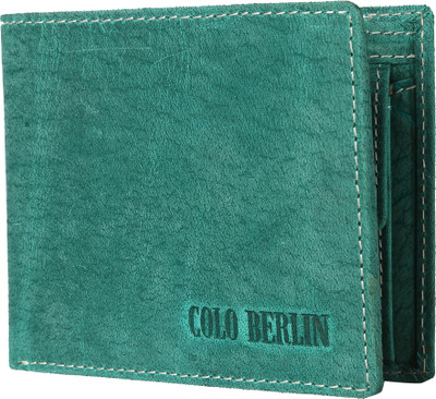 

COLO BERLIN Men Blue Genuine Leather Wallet(7 Card Slots), Green