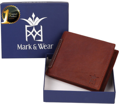 

Mark & Wear Men Multicolor Genuine Leather Wallet(8 Card Slots), Husky brown