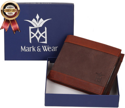 

Mark & Wear Men Multicolor Genuine Leather Wallet(9 Card Slots), Husky brown