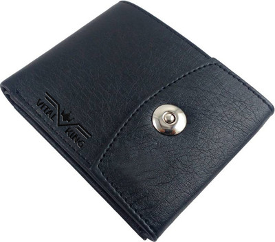 

Vital King Men Black Artificial Leather Wallet(6 Card Slots)