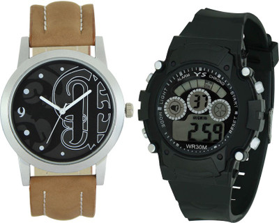 

SRK ENTERPRISE Kids Watch Combo With Stylish And Sporty Look LR 0014_ Black Sport Watch - For Boys
