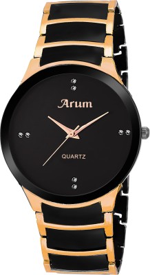 Arum ASMW-025 Black Dial Silver Chain Watch  - For Men   Watches  (Arum)