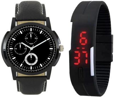 CM Kids Watch Combo With Premium And Sporty Look LR 0013_Black Led Watch  - For Boys   Watches  (CM)