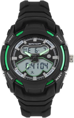 Sanda S711BKGRN Watch  - For Men   Watches  (Sanda)