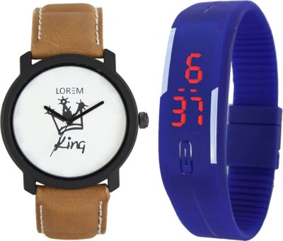 SRK ENTERPRISE Kids Watch Combo With Stylish And Sporty Look LR 0018_Blue Led Watch  - For Boys   Watches  (SRK ENTERPRISE)