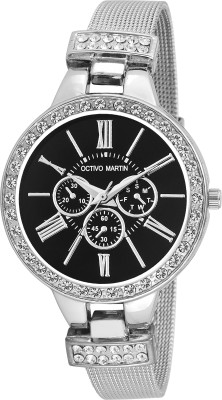 OCTIVO MARTIN OM-CH Black Chronograph pattern Watch  - For Women   Watches  (OCTIVO MARTIN)