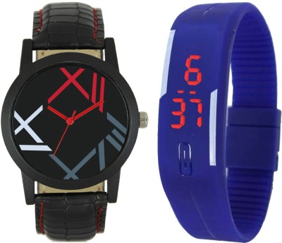SRK ENTERPRISE Kids Watch Combo With Stylish And Sporty Look LR 0012_Blue Led Watch  - For Boys   Watches  (SRK ENTERPRISE)