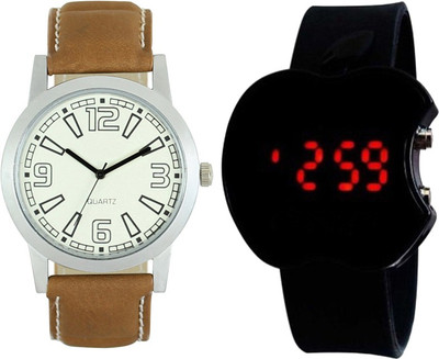 

SRK ENTERPRISE Kids Watch Combo With Stylish And Sporty Look LR 0015_ Black Apple Watch - For Boys