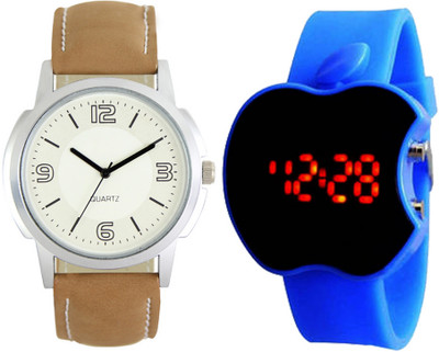 

CM Kids Watch Combo With Premium And Sporty Look LR 0016_Blue Apple Watch - For Boys
