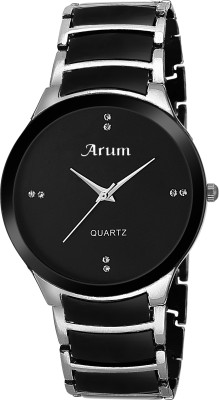 Arum ASMW-023 Black Dial Silver&Black Chain Watch  - For Men   Watches  (Arum)