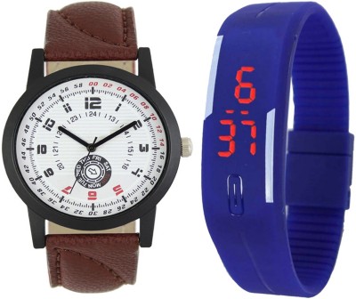 CM Kids Watch Combo With Premium And Sporty Look LR 0011_Blue Led Watch  - For Boys   Watches  (CM)