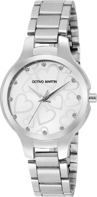 OCTIVO MARTIN OM-CH 2019 White Heart Watch  - For Women   Watches  (OCTIVO MARTIN)