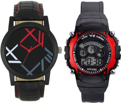 SRK ENTERPRISE Kids Watch Combo With Stylish And Sporty Look LR 0012_ Red Sport Watch  - For Boys   Watches  (SRK ENTERPRISE)