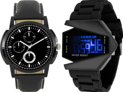 

SRK ENTERPRISE Kids Watch Combo With Stylish And Sporty Look LR 0013_Black Roket Watch - For Boys