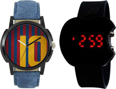 

SRK ENTERPRISE Kids Watch Combo With Stylish And Sporty Look LR 0010_ Black Apple Watch - For Boys