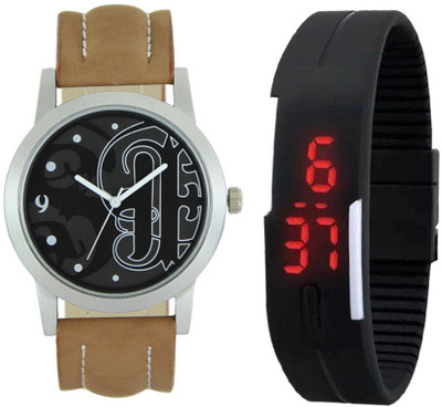 

CM Kids Watch Combo With Premium And Sporty Look LR 0014_Black Led Watch - For Boys