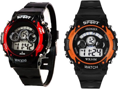 GURUKRUPA ENTERPRISE Satnam Digital stylish designer watches for boys and Men Watches Pack of-02 Watch  - For Men   Watches  (GURUKRUPA ENTERPRISE)