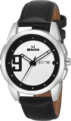 MARCO DAY N DATE MR-GR 5047 WHT BLK Watch  - For Men   Watches  (Marco)