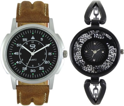 AD Global AD-SR-01 L0211 Genuine Leather Strap With Designer Metal Strap Combo Diwali Dhamaka With Special Deal Offer Watch  - For Couple   Watches  (AD GLOBAL)